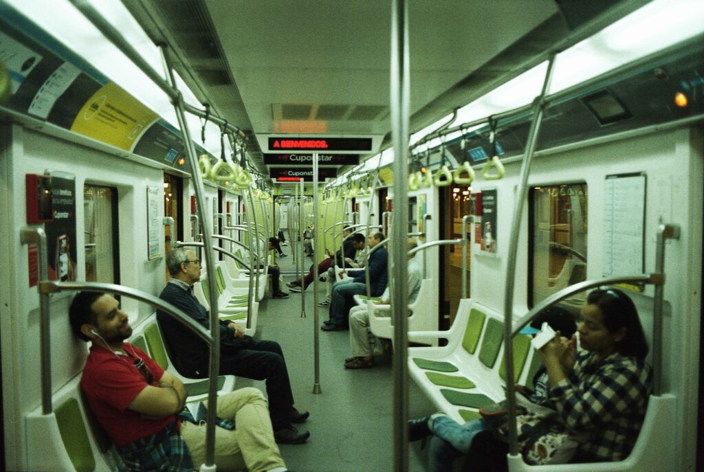 Formation of line D of the Buenos Aires subway.