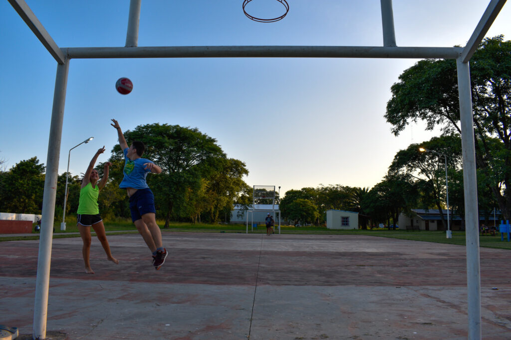 Basketball in Buenos Aires.