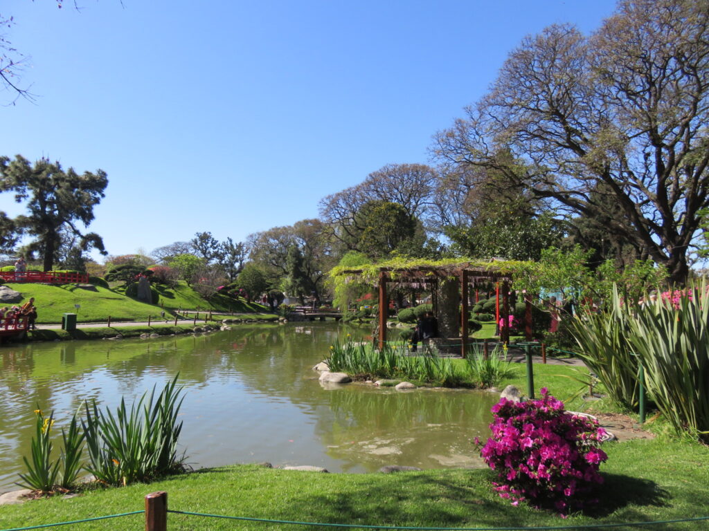 The lake of the Japanese Garden, Buenos Aires.