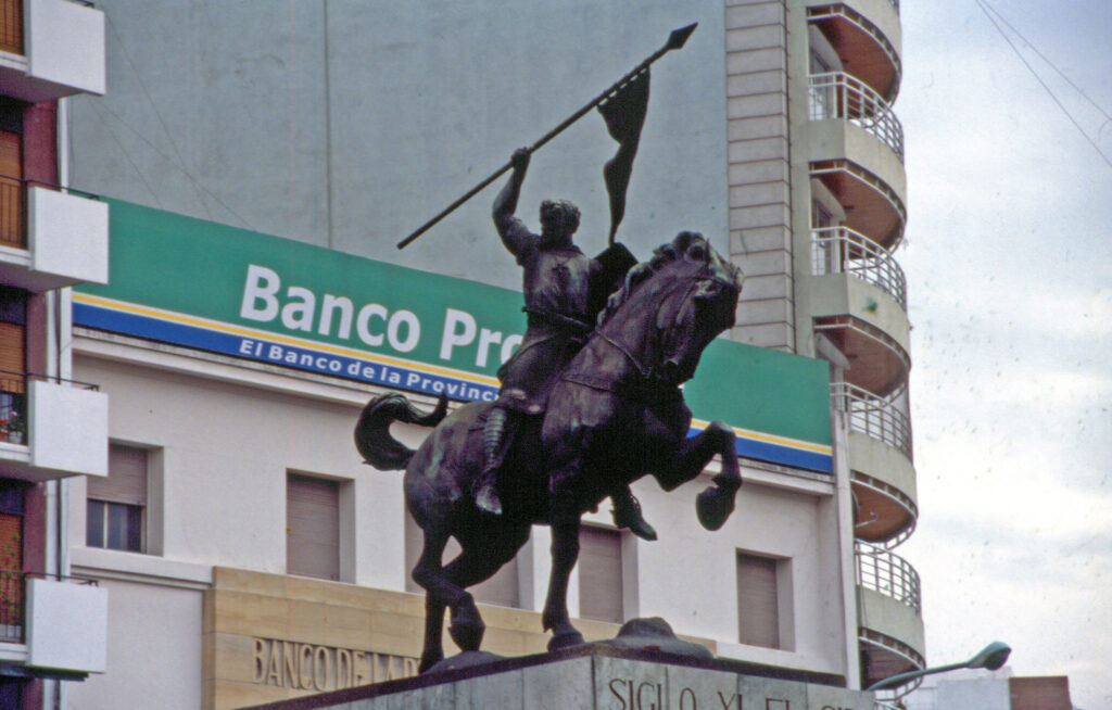 Monument to Cid Campeador, in Caballito, on the border with Villa Crespo.