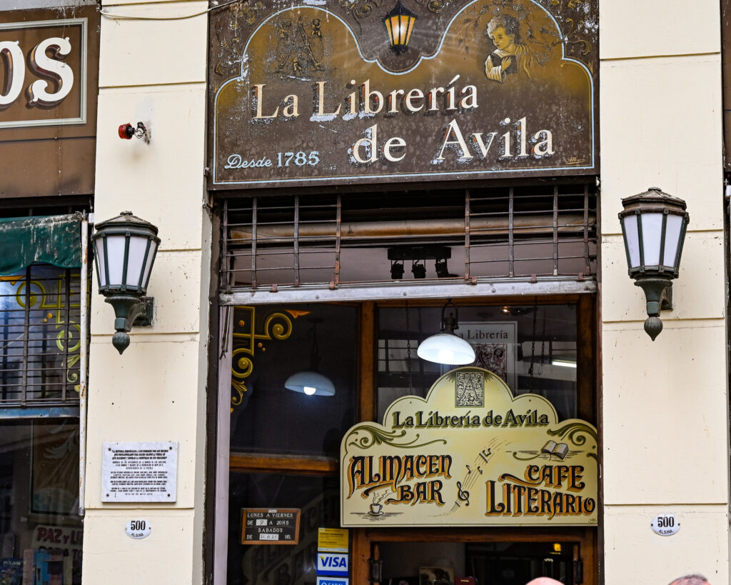 Librería de Ávila, one of the most important bookstores in Buenos Aires.