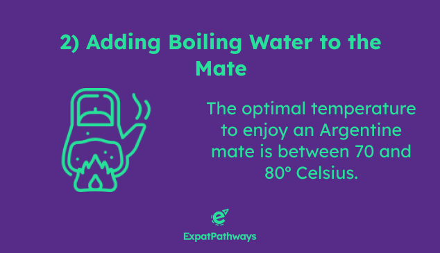 Adding Boiling Water to the Mate