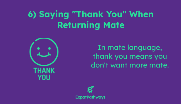 Saying "Thank You" When Returning the Mate